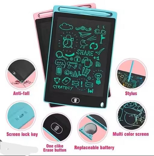 Re-Writable LCD Writing Tablet Pad (Pack of -2)