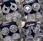 Latest Designer Jhumki Silver Earrings Set Combo Of 4