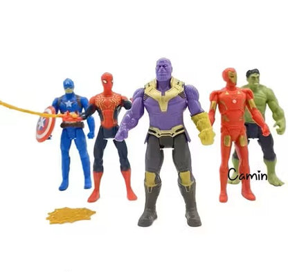 Avengers Superhero Action Figure Toy - Set of 5