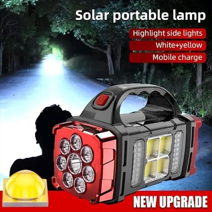 Multifunctional Solar Flashlight with USB Charging