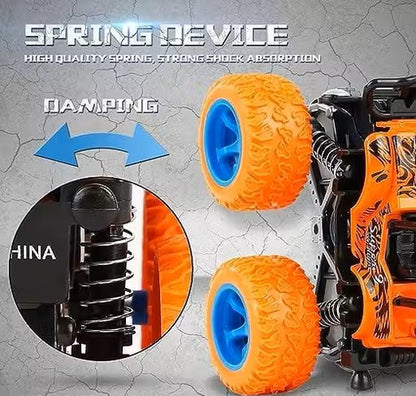 Truck Toy Friction Powered (Set of 4, Multicolor)