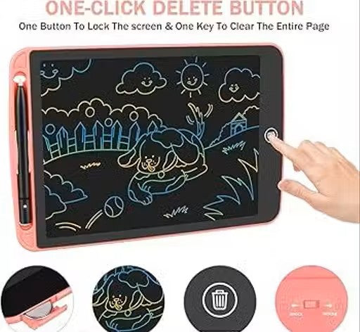 Re-Writable LCD Writing Tablet Pad (Pack of -2)